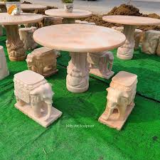 High Quality Marble Garden Table And