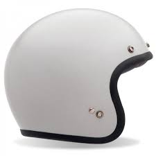 Motorcycle Helmet Vintage Bell Helmets Custom 500 White