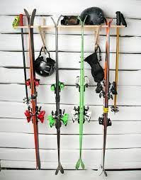 Vertical Ski Wall Rack Wall Mounted