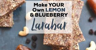 make your own lemon and blueberry larabar