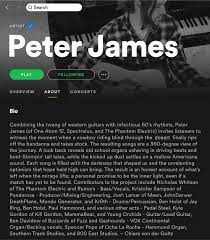 When writing your artist bio, always focus on quality rather than quantity. A Musician Bio And Write Up For Peter James Debut Album