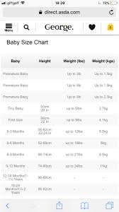Question About Asda Baby Clothes Sizing Babycenter