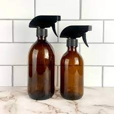 Amber Glass Spray Bottle Refillable