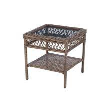 Stylewell Mix And Match Wicker Outdoor Patio Side Table