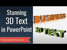 3d text in powerpoint