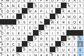 nyt crossword puzzle