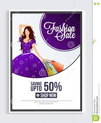 Fashion Sale Poster Banner Or Flyer Design Stock