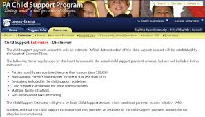 Pennsylvania Child Support Calculator Guidelines Child