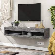 wall mount floating tv unit cabinet