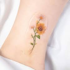 22 bright sunflower tattoos that will