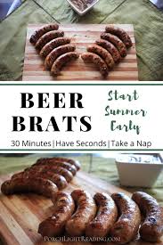 beer brats recipe a summer must have