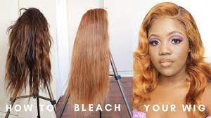 how to bleach and dye your wig from