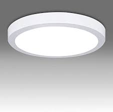 Dllt Round Led Flush Mount Ceiling Light 12w Flat Surface Mounted Panel Light Fixtures Interior Wall Ceiling Led Lamps For Closet Bathroom Kitchen Hallway Lighting Fixture Bright Daylight White Amazon Com