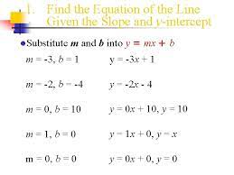 2 4 writing the equation of a line