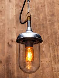 outdoor pendant with well glass shade