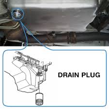 engine oil pan and drain plug