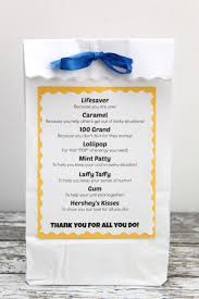 police officer appreciation bags with