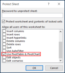 refresh an excel pivot table on a