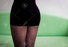 Mini Skirt And Fishnet Stock Photo, Picture and Royalty Free Image. Image  53039880.