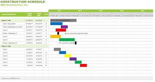 40 free construction schedule template