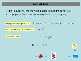 equation of a parallel line