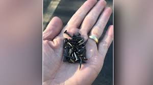 dozens of nails dropped in hickory nc