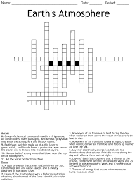 earth s atmosphere crossword wordmint