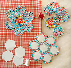 Hexagon Paper Piecing Quilt Patterns free english paper piecing hex wave  pattern diy crafts free TheDIYAddict