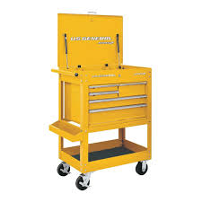 30 in 5 drawer mechanics cart yellow