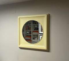 Large Space Age Plastic Wall Mirror By