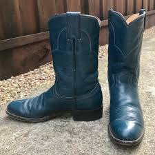 Justin Boots Sz 6 5a Womens Blue Roper Boots 3050