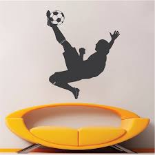 Soccer Player Wall Art Design Sports