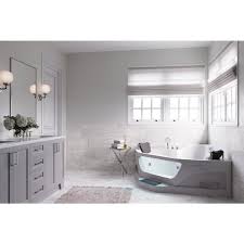 Visit @hdcares for customer care support. Ariel 5 Ft Right Drain Corner Alcove Two Person Whirlpool Bathtub In White Hw123 The Home Depot