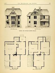 1884 Print Victorian Cottage House