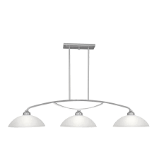 Livex Lighting Somerset Brushed Nickel Transitional Opal Glass Linear Kitchen Island Light In The Pendant Lighting Department At Lowes Com
