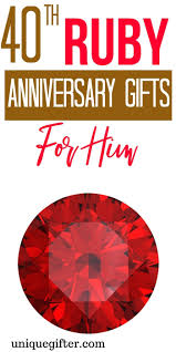 20 40th ruby anniversary gifts for him