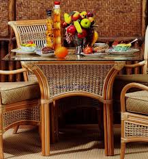 Spice Islands Rattan Dining Table And