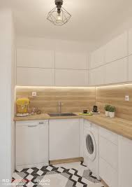 Модерна кухня в бяло с изчистен дизайн. Kuhnya V Byalo I Drvo