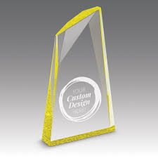Custom Colorful Acrylic Summit Award Add Your Logo
