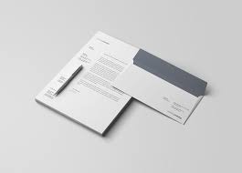 Letterhead And Envelope Branding Mockup Psd
