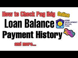 how to check pagibig loan balance