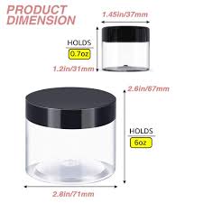 6 oz small plastic containers with lids