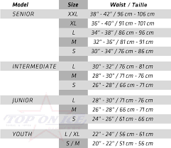 64 Proper Vaughn Goalie Chest Protector Sizing Chart