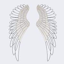 metal angel wings wall decor