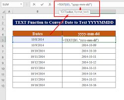 how to convert date to text yyyymmdd 3