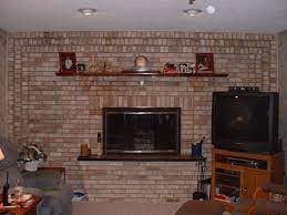 wall brick fireplace makeover ideas