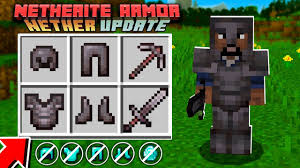 You'll have a brand new tool and armour set to grind for! New Netherite Armor Vs Diamond Armor Minecraft 1 16 Nether Update Youtube