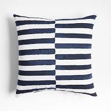 Blue Colorblock Outdoor Throw Pillow