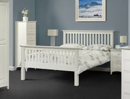 White 5ft Kingsize Wooden Bed
