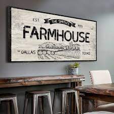 Farmhouse Wall Decor Personalized Gift